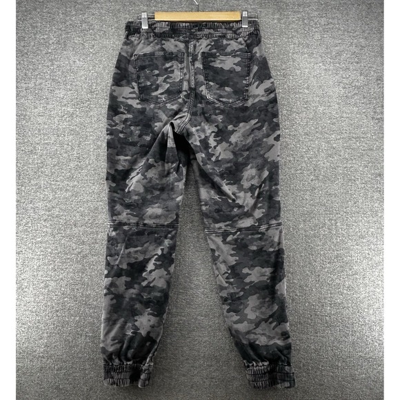 Spanx Cargo Camouflage Jogger Pants Women Size Large Gray Casual Stretch Pull Up - Picture 2 of 10